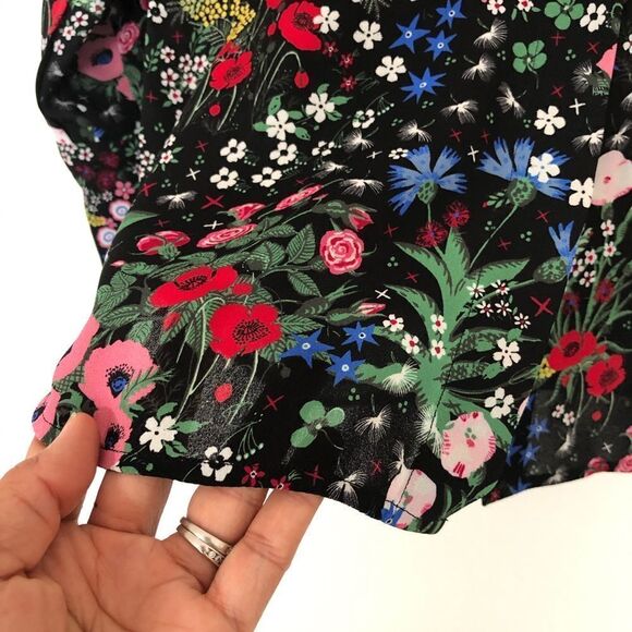 Valentino x Celia Birtwell Silk Button Up Shirt Runway Camugarden Floral 38 US 2 - Picture 5 of 12